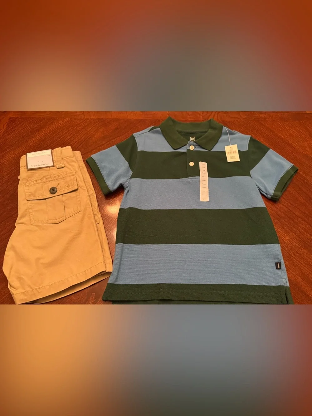 Baby GAP Polo & Kahki Shorts Both 100% Cotton **NWT**